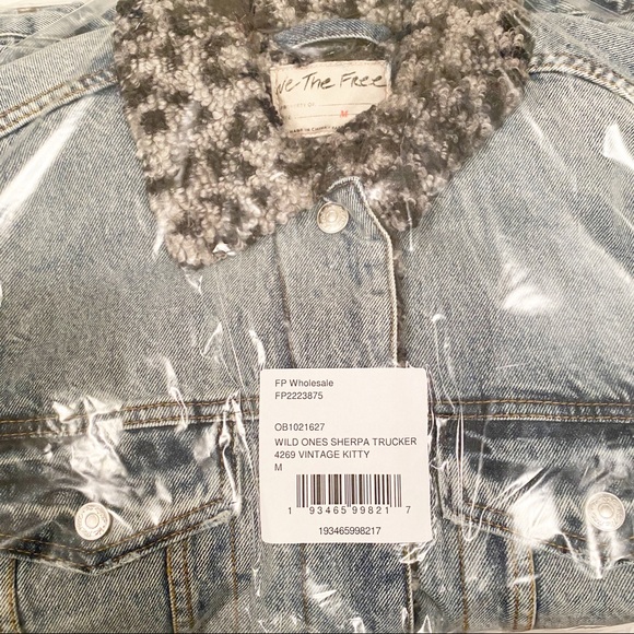 Free People Wild Ones Sherpa Trucker Jacket - Picture 6 of 6